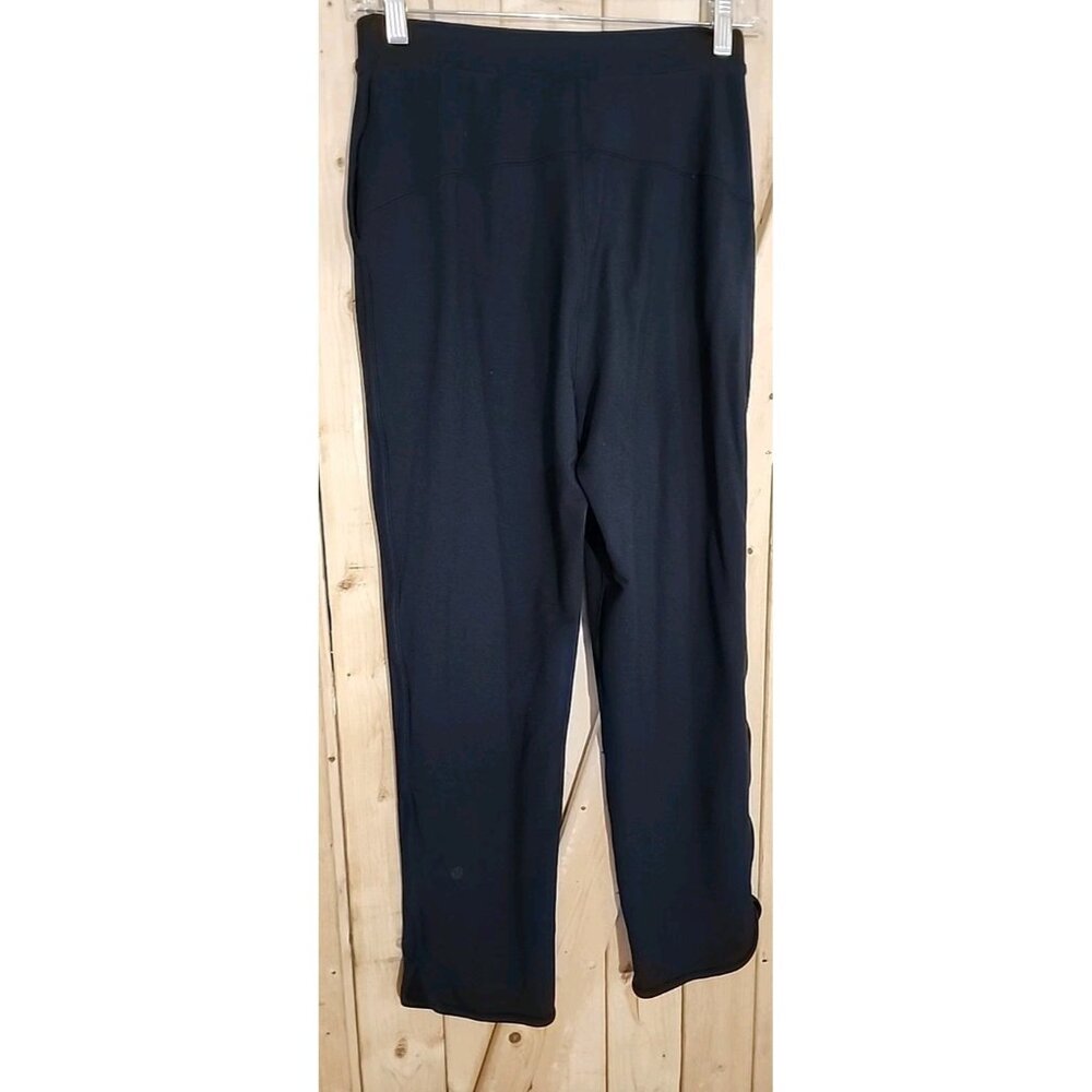 Lululemon Every Moment Pants Black French Terry Travel Lounge Size 4 Lounge